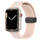 For Apple Watch Series 8&7 45mm / Pink+White