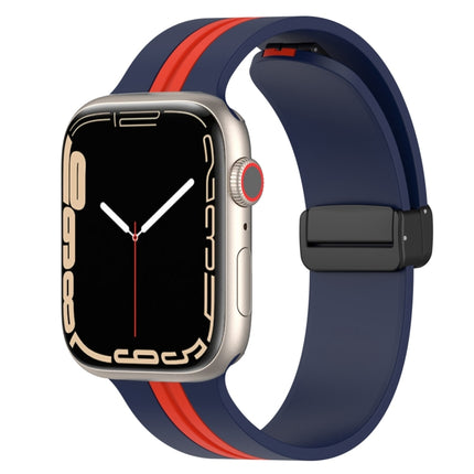 Magnetic Clasp Two-Color Silicone Watch Band