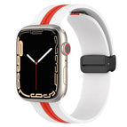 For Apple Watch Series 8&7 41mm / White+Red