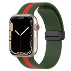 For Apple Watch Series 8&7 41mm / Army Green + Red