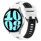 20mm Sports Two-Color Silicone Watch Band, For Samsung Galaxy Watch 6 40mm, For Samsung Galaxy Watch 6 Classic 43mm - DealBuddy