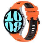 20mm Sports Two-Color Silicone Watch Band, For Samsung Galaxy Watch 6 40mm, For Samsung Galaxy Watch 6 Classic 43mm - DealBuddy