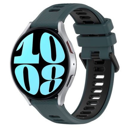 20mm Sports Two-Color Silicone Watch Band, For Samsung Galaxy Watch 6 40mm, For Samsung Galaxy Watch 6 Classic 43mm - DealBuddy