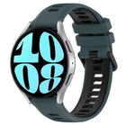 20mm Sports Two-Color Silicone Watch Band, For Samsung Galaxy Watch 6 40mm, For Samsung Galaxy Watch 6 Classic 43mm - DealBuddy
