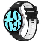 20mm Sports Two-Color Silicone Watch Band, For Samsung Galaxy Watch 6 40mm, For Samsung Galaxy Watch 6 Classic 43mm - DealBuddy