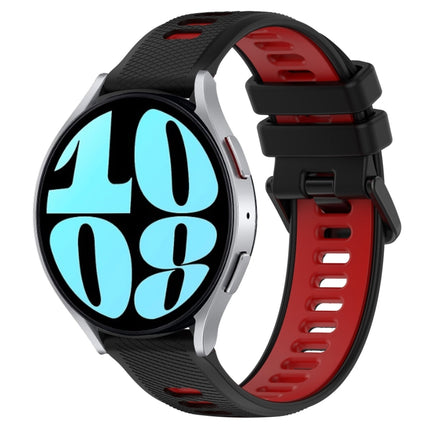 20mm Sports Two-Color Silicone Watch Band, For Samsung Galaxy Watch 6 40mm, For Samsung Galaxy Watch 6 Classic 43mm - DealBuddy