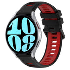20mm Sports Two-Color Silicone Watch Band, For Samsung Galaxy Watch 6 40mm, For Samsung Galaxy Watch 6 Classic 43mm - DealBuddy