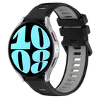 20mm Sports Two-Color Silicone Watch Band, For Samsung Galaxy Watch 6 40mm, For Samsung Galaxy Watch 6 Classic 43mm - DealBuddy