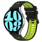 For Samsung Galaxy Watch 6 40mm / Black+Green