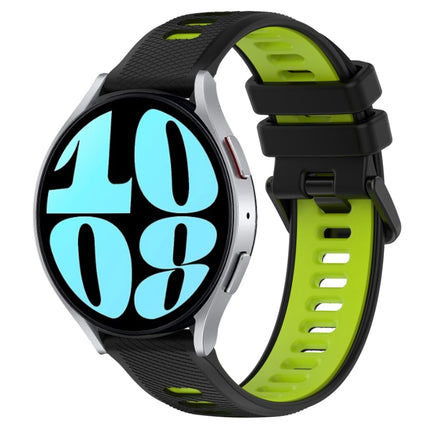 20mm Sports Two-Color Silicone Watch Band, For Samsung Galaxy Watch 6 40mm, For Samsung Galaxy Watch 6 Classic 43mm - DealBuddy