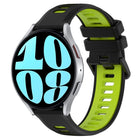 20mm Sports Two-Color Silicone Watch Band, For Samsung Galaxy Watch 6 40mm, For Samsung Galaxy Watch 6 Classic 43mm - DealBuddy
