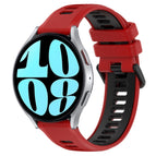 For Samsung Galaxy Watch 6 40mm / Red+Black