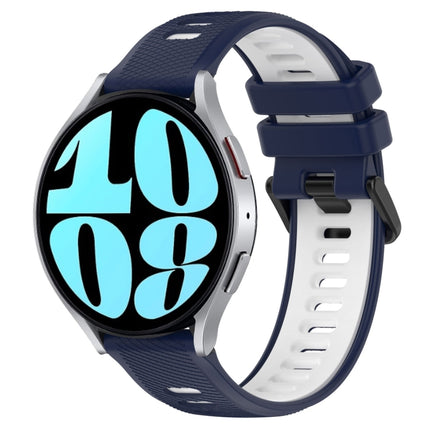 20mm Sports Two-Color Silicone Watch Band, For Samsung Galaxy Watch 6 40mm, For Samsung Galaxy Watch 6 Classic 43mm - DealBuddy