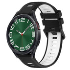 For Samsung Galaxy Watch 6 Classic 43mm / Black+White