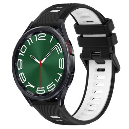 20mm Sports Two-Color Silicone Watch Band, For Samsung Galaxy Watch 6 40mm, For Samsung Galaxy Watch 6 Classic 43mm - DealBuddy