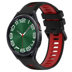 For Samsung Galaxy Watch 6 Classic 43mm / Black+Red