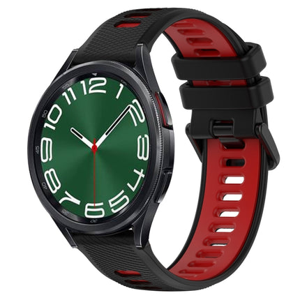 20mm Sports Two-Color Silicone Watch Band, For Samsung Galaxy Watch 6 40mm, For Samsung Galaxy Watch 6 Classic 43mm - DealBuddy