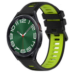 For Samsung Galaxy Watch 6 Classic 43mm / Black+Green