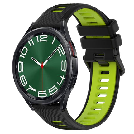 20mm Sports Two-Color Silicone Watch Band, For Samsung Galaxy Watch 6 40mm, For Samsung Galaxy Watch 6 Classic 43mm - DealBuddy