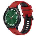 For Samsung Galaxy Watch 6 Classic 43mm / Red+Black