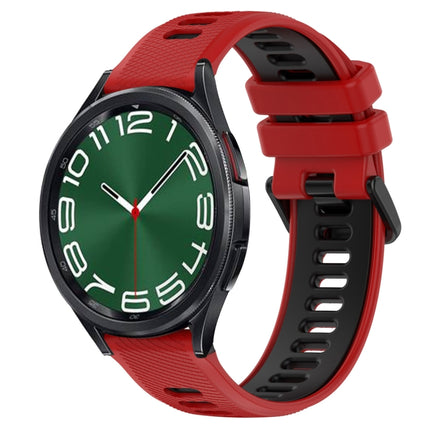 20mm Sports Two-Color Silicone Watch Band, For Samsung Galaxy Watch 6 40mm, For Samsung Galaxy Watch 6 Classic 43mm - DealBuddy
