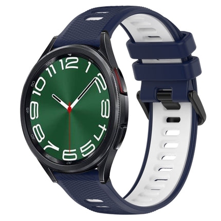 20mm Sports Two-Color Silicone Watch Band, For Samsung Galaxy Watch 6 40mm, For Samsung Galaxy Watch 6 Classic 43mm - DealBuddy