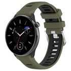 20mm Sports Two-Color Steel Buckle Silicone Watch Band, For Samsung Galaxy Watch 6 40mm, For Samsung Galaxy Watch 6 Classic 43mm - DealBuddy