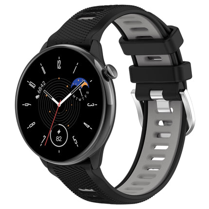 20mm Sports Two-Color Steel Buckle Silicone Watch Band