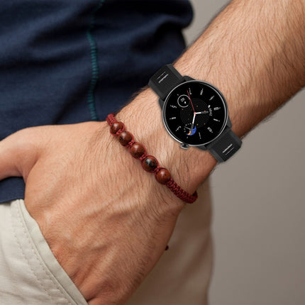 20mm Sports Two-Color Steel Buckle Silicone Watch Band