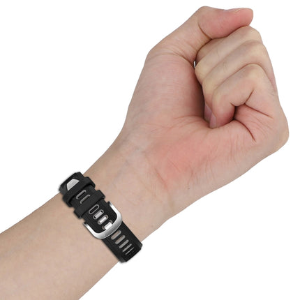 20mm Sports Two-Color Steel Buckle Silicone Watch Band