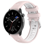 For Samsung Galaxy Watch 6 Classic 43mm / Pink+White