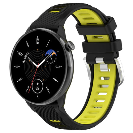 20mm Sports Two-Color Steel Buckle Silicone Watch Band