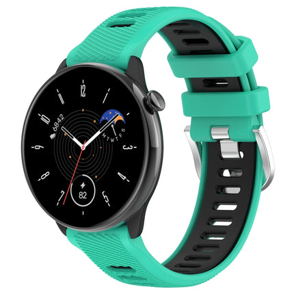 20mm Sports Two-Color Steel Buckle Silicone Watch Band