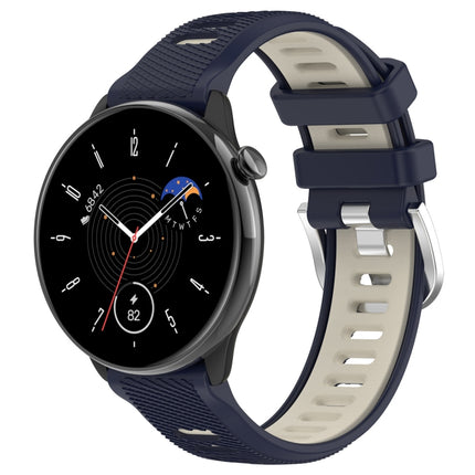 20mm Sports Two-Color Steel Buckle Silicone Watch Band, For Samsung Galaxy Watch 6 40mm, For Samsung Galaxy Watch 6 Classic 43mm - DealBuddy
