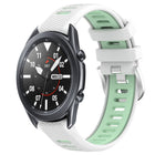 22mm Sports Two-Color Steel Buckle Silicone Watch Band, For Samsung Galaxy Watch3 45mm, For Samsung Galaxy Watch 46mm, For Samsung Gear S3 Classic, For Samsung Gear S3 Frontier - DealBuddy
