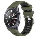 For Samsung Galaxy Watch3 45mm / Army Green+Black