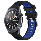 22mm Sports Two-Color Steel Buckle Silicone Watch Band, For Samsung Galaxy Watch3 45mm, For Samsung Galaxy Watch 46mm, For Samsung Gear S3 Classic, For Samsung Gear S3 Frontier - DealBuddy