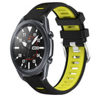 22mm Sports Two-Color Steel Buckle Silicone Watch Band