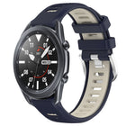 22mm Sports Two-Color Steel Buckle Silicone Watch Band, For Samsung Galaxy Watch3 45mm, For Samsung Galaxy Watch 46mm, For Samsung Gear S3 Classic, For Samsung Gear S3 Frontier - DealBuddy
