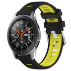 For Samsung Galaxy Watch 46mm / Black+Lime Green