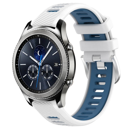 22mm Sports Two-Color Steel Buckle Silicone Watch Band