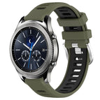 For Samsung Gear S3 Classic / Army Green+Black