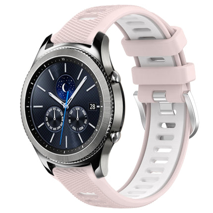 22mm Sports Two-Color Steel Buckle Silicone Watch Band