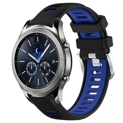 22mm Sports Two-Color Steel Buckle Silicone Watch Band