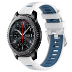 For Samsung Gear S3 Frontier / White+Blue