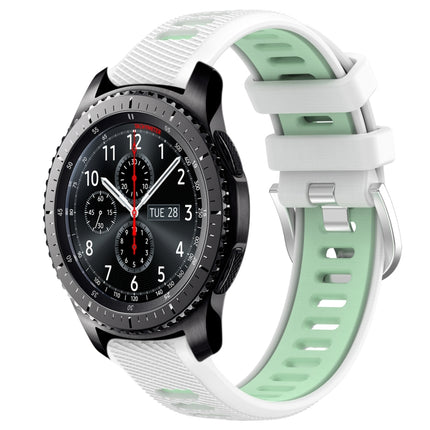 22mm Sports Two-Color Steel Buckle Silicone Watch Band