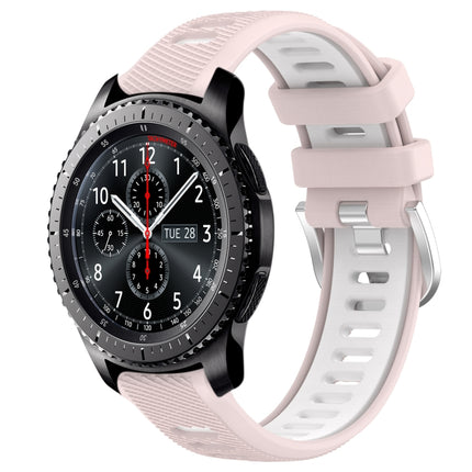 22mm Sports Two-Color Steel Buckle Silicone Watch Band