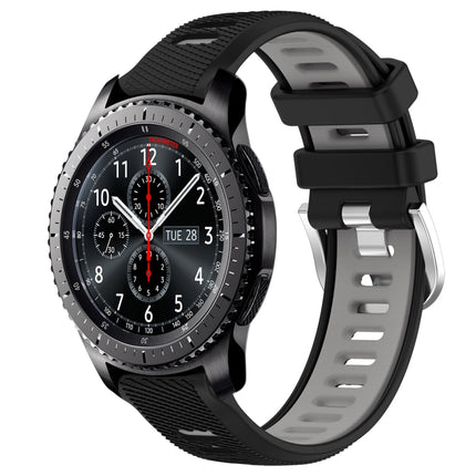 22mm Sports Two-Color Steel Buckle Silicone Watch Band