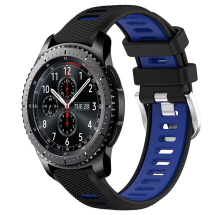 22mm Sports Two-Color Steel Buckle Silicone Watch Band
