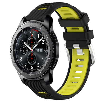 22mm Sports Two-Color Steel Buckle Silicone Watch Band